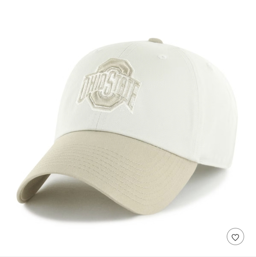 NCAA Ohio State Buckeyes Two Tone Hat  Adjustable Beige/Ecru BNWT RETIRED 1 LEFT